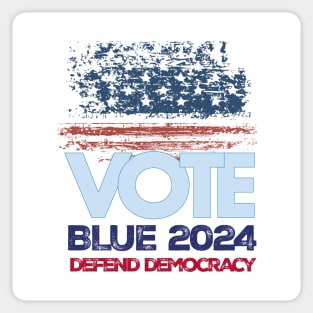 Vote Blue 2024 Defend Democracy Sticker